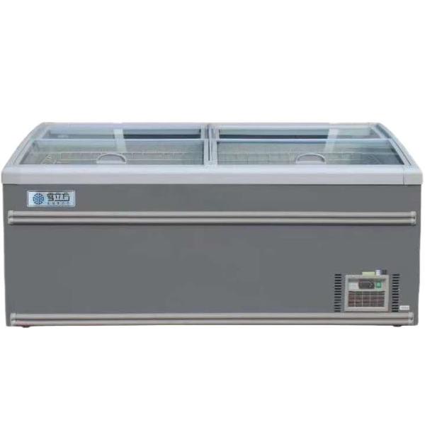 Quality Digital Control Sliding Door Chest Freezer 220V Auto Defrost for sale