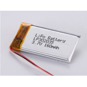 Buy cheap High Capacity LiPo Pack 3.7V with PCB Protection and Power Supply LP302035 3.7V 160MAH Li Ion Battery Manufacturers from wholesalers