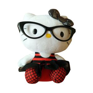 Buy cheap Glasses Hello Kitty Stuff Toy Stuffed Animal Plush Toys from wholesalers