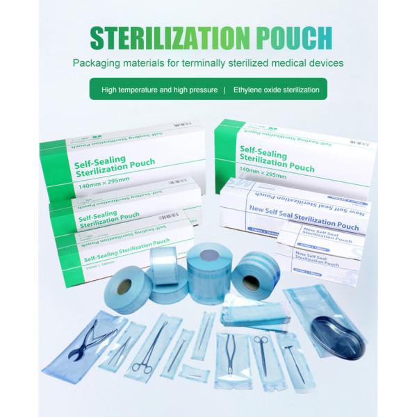 Buy cheap Autoclave Pouch Tubing Sterilization Pouches for Dentist Tools Dental Tattoo Nail Self Seal Sterilization Flat Reel from wholesalers