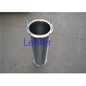Buy cheap Smooth Wedge Wire Filter Elements Axial Structure Profile Wire Non - Clogging product
