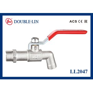 Buy cheap ISO228 Thread Flat Lever Handle 1/2 Bib Cock Valve from wholesalers
