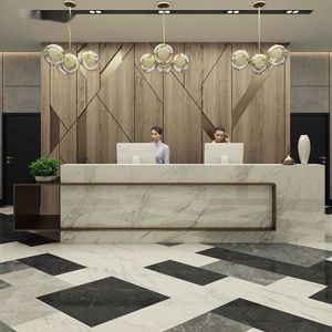 Buy cheap Artificial Marble Salon Reception Desk Seamless Joint Waterproof Repairable from wholesalers