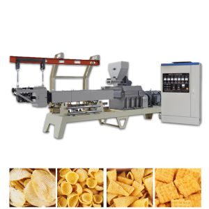 Fish Duck Bugles Snack Pellet Frying Line 200kw Salad Stick Machine