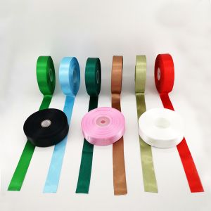 Buy cheap Hot sale New arrival Solid Color tapes Black Customized floral Printing silk Satin taffeta Ribbon from wholesalers