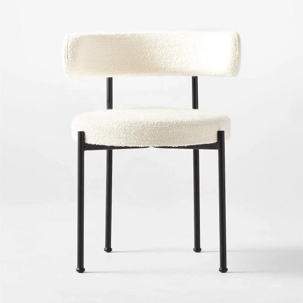 Buy cheap Adjustable Modern Upholstered Dining Chairs White Upholstered Side Chair from wholesalers