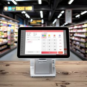 Capacitive Touch Dual Screen All in One Pos Systems for Restaurants Wifi Cash