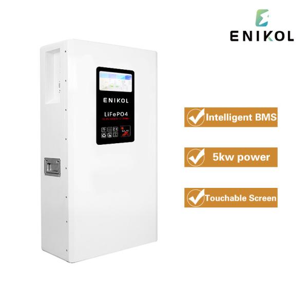 Buy cheap 48V Solar Lithium Iron Phosphate Battery 100AH With LCD Display Touchable Screen from wholesalers