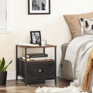 Buy cheap Nightstands with Fabric Drawer, Industrial Bedside Table for Sale, Side Table, ULVT02H from wholesalers