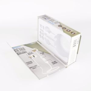 Custom Packaging Wired Bluetooth Earphone Paper Package Box With Hook & Blister