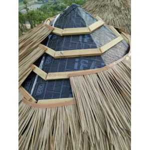 Buy cheap PVC Thatch Roofing Artificial Synthetic Simulation Roofing with Material Component from wholesalers