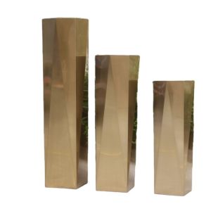 Buy cheap Luxury modern stainless steel planters and barrel mold flower pots from wholesalers