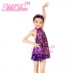 Buy cheap Adult Jazz Dance Wear Full Sequin Halter Neck Dress With Matching Hat from wholesalers