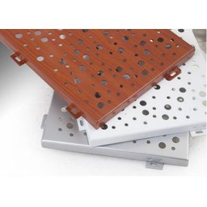 Buy cheap 10-50mm Thick Perforated Aluminium Facade Panel Curtain Wall Project Customization from wholesalers