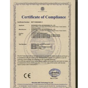 Shenzhen Vital enterprises Co.,Ltd Certifications