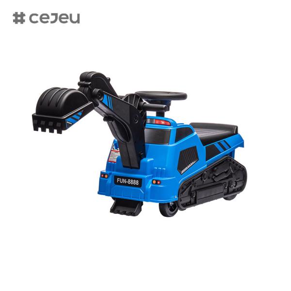 KINTEX Kids Ride on Tractor with Storage, Excavator Scooter Gift for Kids