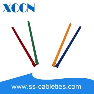 Buy cheap Fully Colorized Plastic Coated Stainless Steel Cable Ties 19x0.4x600mm from wholesalers