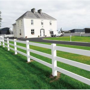 Buy cheap PVC Farm Fence 3 Rails Horse Paddock Ranch Easy Installation from wholesalers