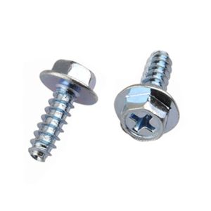Buy cheap Zinc Plated Hex Phillips Head With Washer Flang Tapping Screws from wholesalers