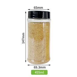 Buy cheap Good Quality Transparent Clear PET Plastic Can PET Jar with Butterfly Opening Lids for Spice Seasoning Salt Monosodium Glutamate from wholesalers