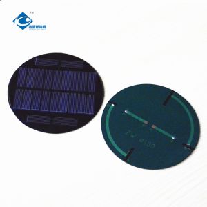 Buy cheap 11 Battery 5.5V Lightweight Silicon Solar ZW-R100 Epoxy Resin Solar Panel Φ100X2.5mm from wholesalers