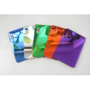 Buy cheap Customized Rose Silver Gold Mirror Acrylic Sheet Plastic With PE Protective Film from wholesalers