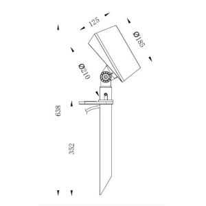 Buy cheap IP66 24x3W 120LM/W LED Landscape Flood Lights With Spike from wholesalers
