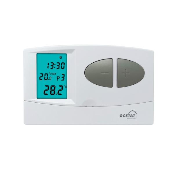 Quality Riseem White Color 7 Day Programmable Thermostat , Digital Heating Thermostat for sale