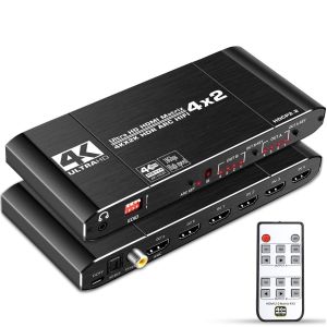 Buy cheap 18Gbps 4x2 HDMI 2.0 Matrix Switch Splitter 4K 60Hz 4:4:4 Switcher from wholesalers