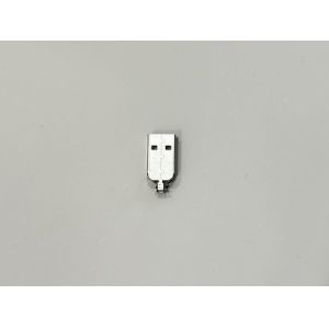 Buy cheap USB 2.0 AM Connector Two-Piece Metal Shell | 24.7mm Length | 2.2mm Cable OD | Electrical Wire Terminal Connector for Data & Power Transmission from wholesalers