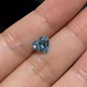 Buy cheap Symmetrical Facet Polished Heart Shape Blue Diamond Cultivated from wholesalers