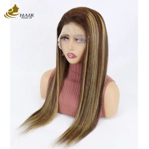 Buy cheap Kinky Straight Customized Human Hair Wigs Brown Breathable from wholesalers