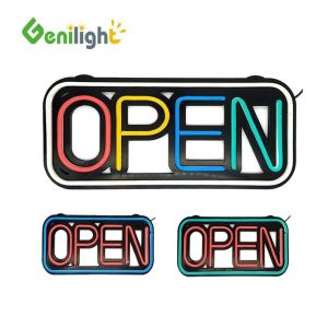AC 110 V--240 V Voltage Multicolor LED Open Neon Sign with Power Supply and