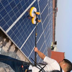 Buy cheap Convenient Solar Panel Cleaner with Double Head and 7.5 M Telescopic Water Fed Handle from wholesalers