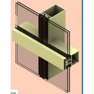 Buy cheap Alloy 6061 Aluminum Curtain Wall Profile Anodized For Construction from wholesalers