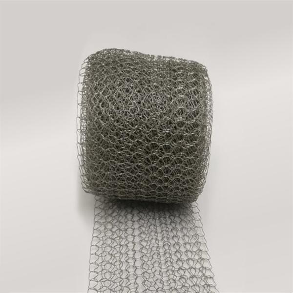 Quality Silver Plain Weave Stainless Steel Knitted Wire Mesh Width 200mm for sale