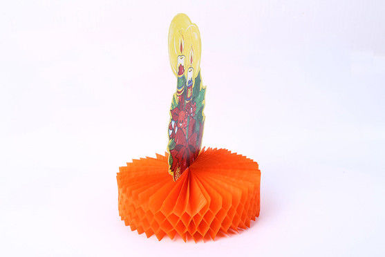Foreign trade decoration handmade Christmas candle paper sculpture, creative paragraph origami ornaments, birthday cake