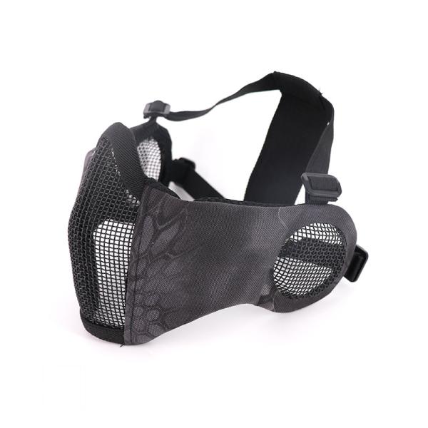 Quality Black PYTHON Camo Tactical Paintball Face Mask for sale