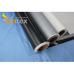 Buy cheap Silicone Coated Fiberglass Fabric for Welding protective blanket to prevent spark slag from splashing and catching fire from wholesalers