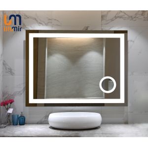 Buy cheap Custom Decorative Wall LED Touch Sensor Bathroom Magnifying Vanity Mirror With Light from wholesalers