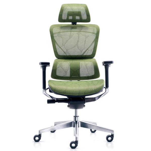 Buy cheap Double Back Mesh Computer Chair 300 Lbs , 1225-1305mm Revolving Desk Chair With Headrest from wholesalers