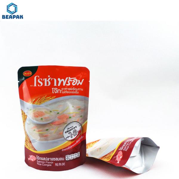 Quality Cooked Food Aluminium Foil Stand Up Retort Packaging Pouch for sale