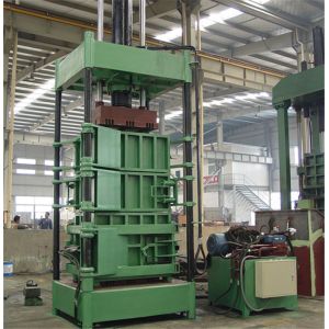 220 Volt Automatic Scrap Paper Baler Machine / Plastic Baling Machine