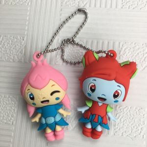 Lightweight Soft PVC Anime Figures Custom 3d Charms Embossing Printing