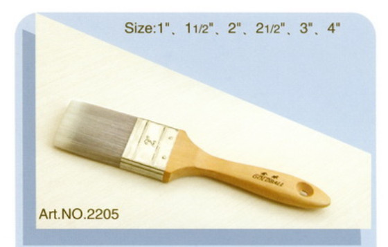 Buy cheap Polyester handle pure natural bristle Chinese bristle synthetic mix paint brush No.2205 from wholesalers