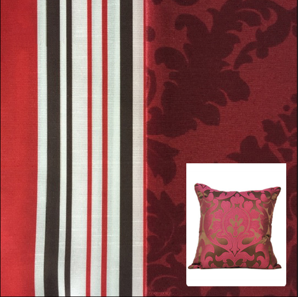 Printed Dupioni Fabric for pillow cases