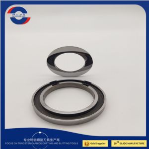 China Cemented Carbide Slitter Blades Ring Inlaid Bottom Knife 250x188x25mm on sale