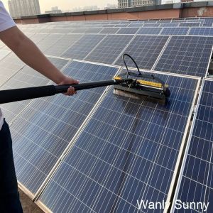 Buy cheap Solar Panel Cleaning Equipment with Dual Power Supply and Curved Gooseneck Design from wholesalers