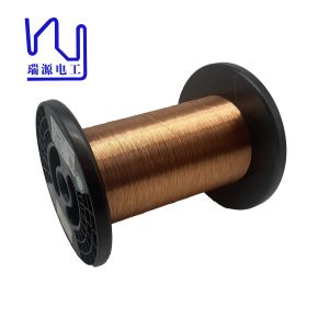 China 2UEW155 0.22mm Solderable Enameled Copper Wire Solid Conductor on sale
