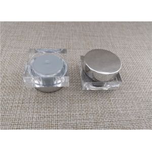 Buy cheap Clear Plastic Cosmetic Jars Environmentally Friendly Silk Screen Printing from wholesalers